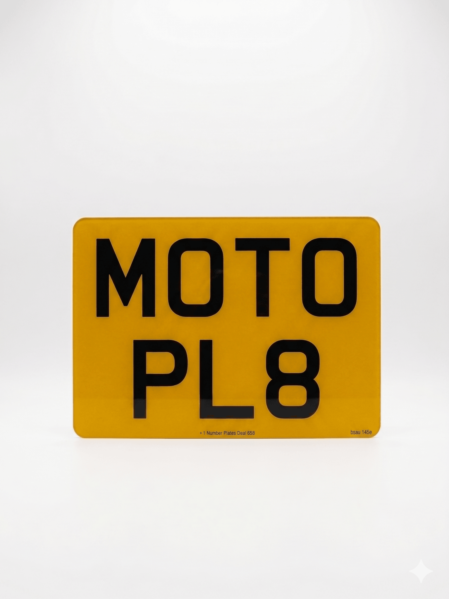 Motorbike number plates